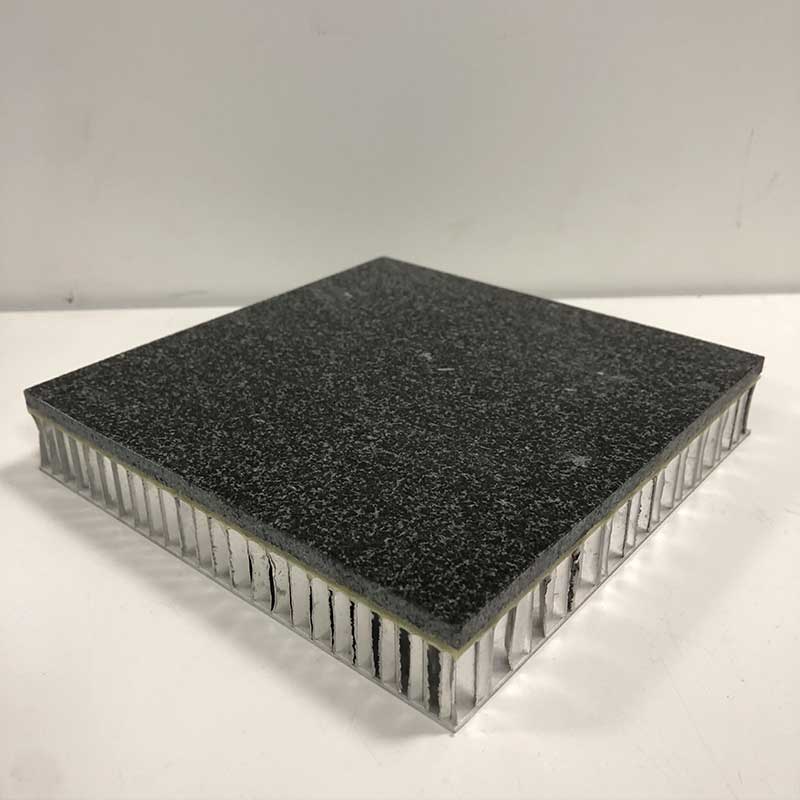 建築用ハニカムパネルと複合した5mm天然石
