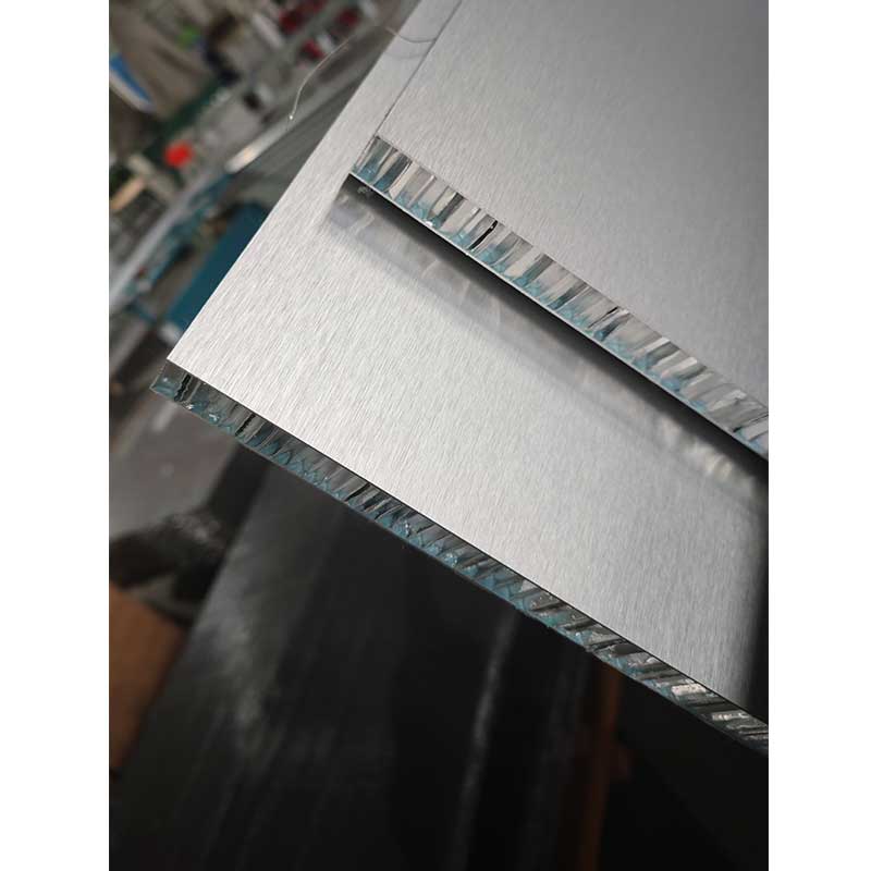 brushed aluminum honeycomb wall panel