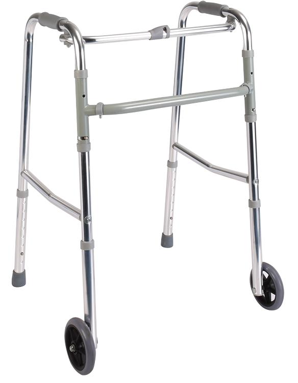 Domestical Height Adjustable Walker With 2 Wheel