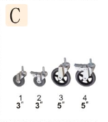 Roulette pour fauteuil roulant