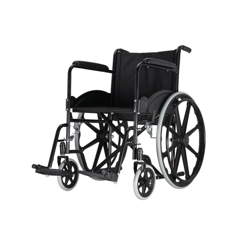 기본 휴대용 강철 자기 추진 휠체어