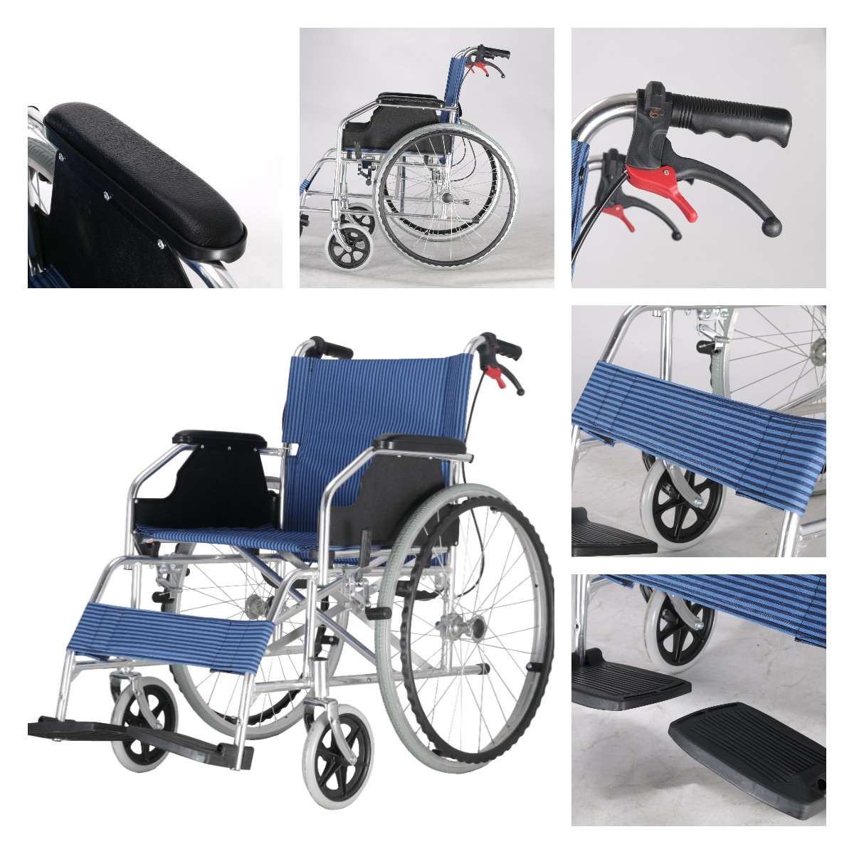 Folding Aluminium Manual Wheelchair