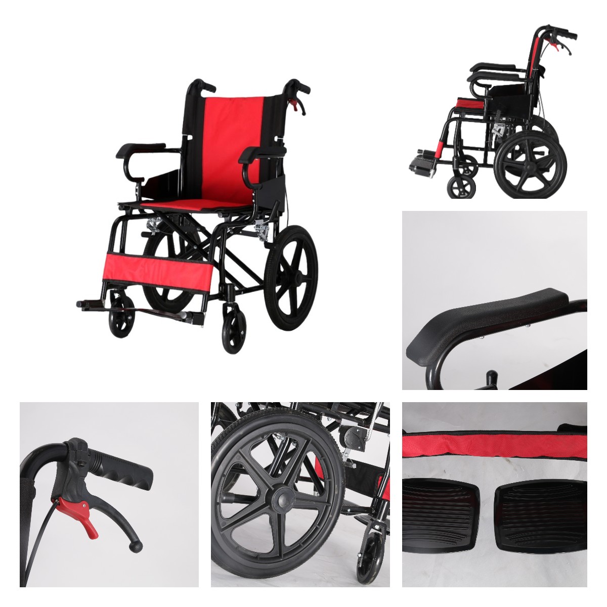 aluminium transit wheelchair