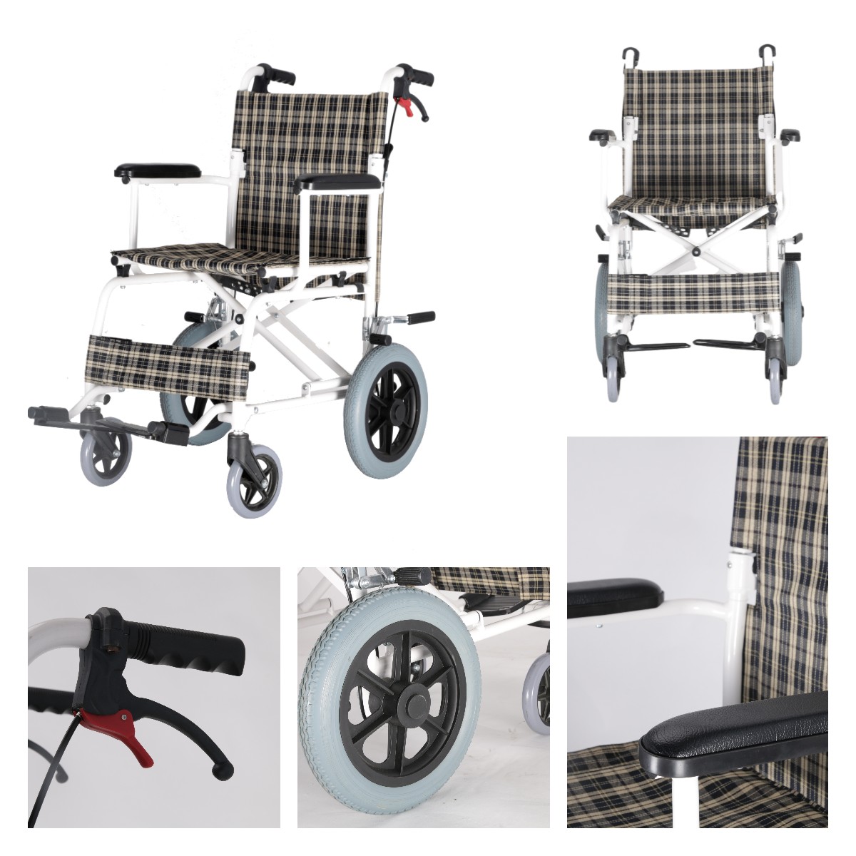 aluminium transit wheelchair