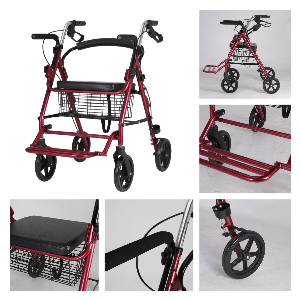 rollator walker with seat