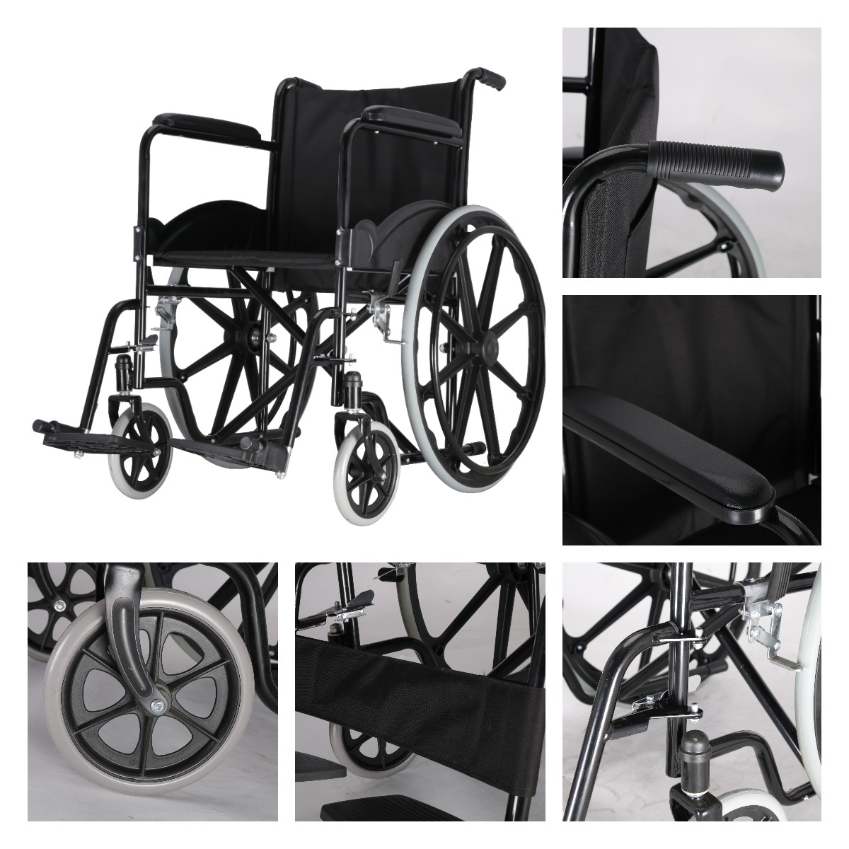 basic steel manual wheelchair