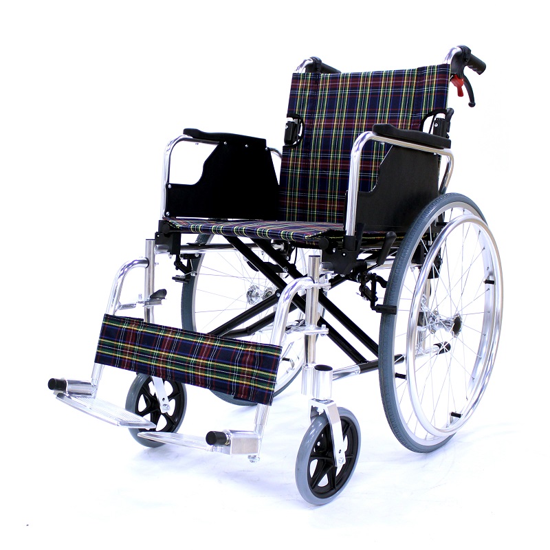 Cadeira de rodas manual econômica leve para idosos