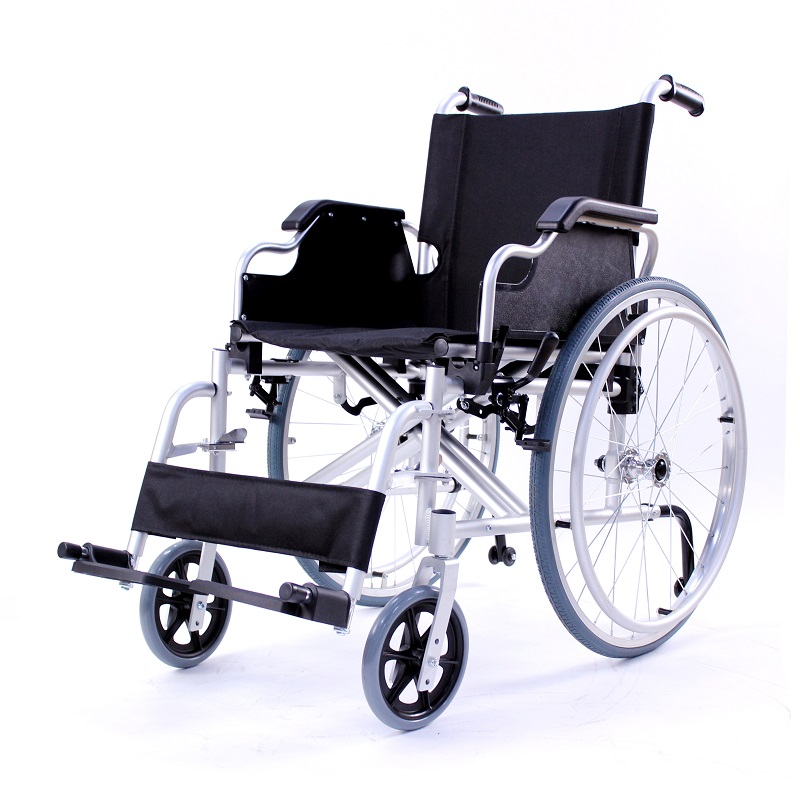 Cadeira de rodas manual todo-o-terreno básica de alumínio