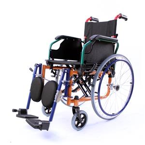 Cadeira de rodas pediátrica dobrável de aço médico