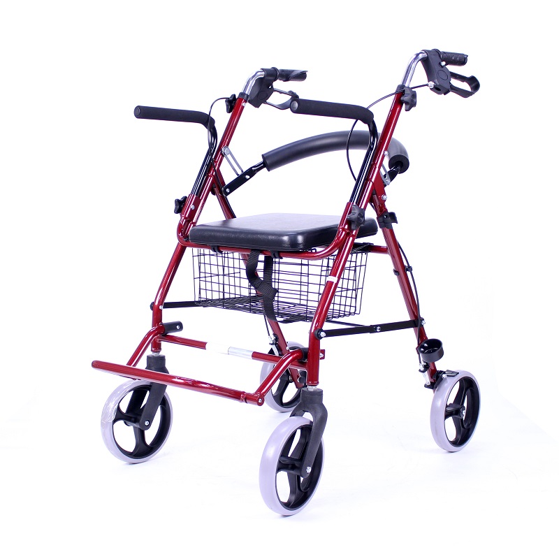 Forniture per terapia riabilitativa Produttore di sedie a rotelle deambulatore pieghevole pieghevole