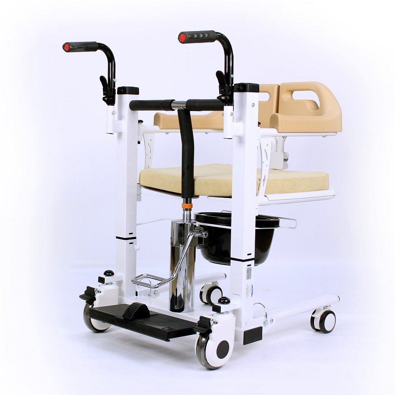 Hydraulic Transfer Commode Wheelchair