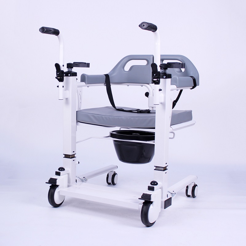 Assemblage rapide du fauteuil roulant de la commode de transfert