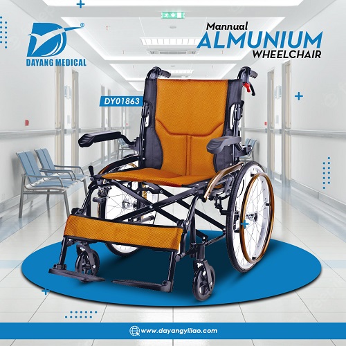 light weight aluminium wheelchair DY01863L(3)AJ