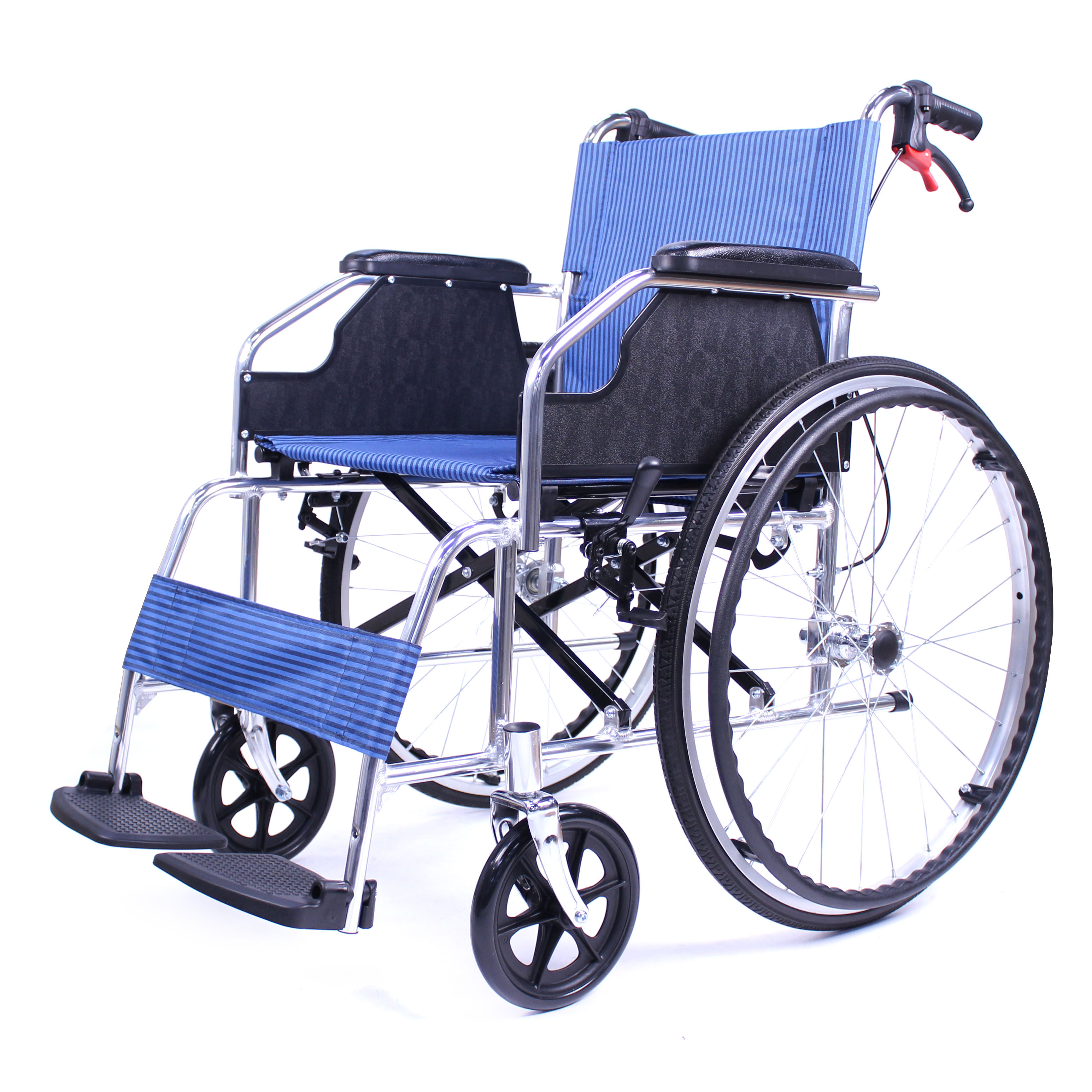 Chine usine fabricant bonne qualité fauteuil roulant pliant en alliage d'aluminium fauteuil roulant