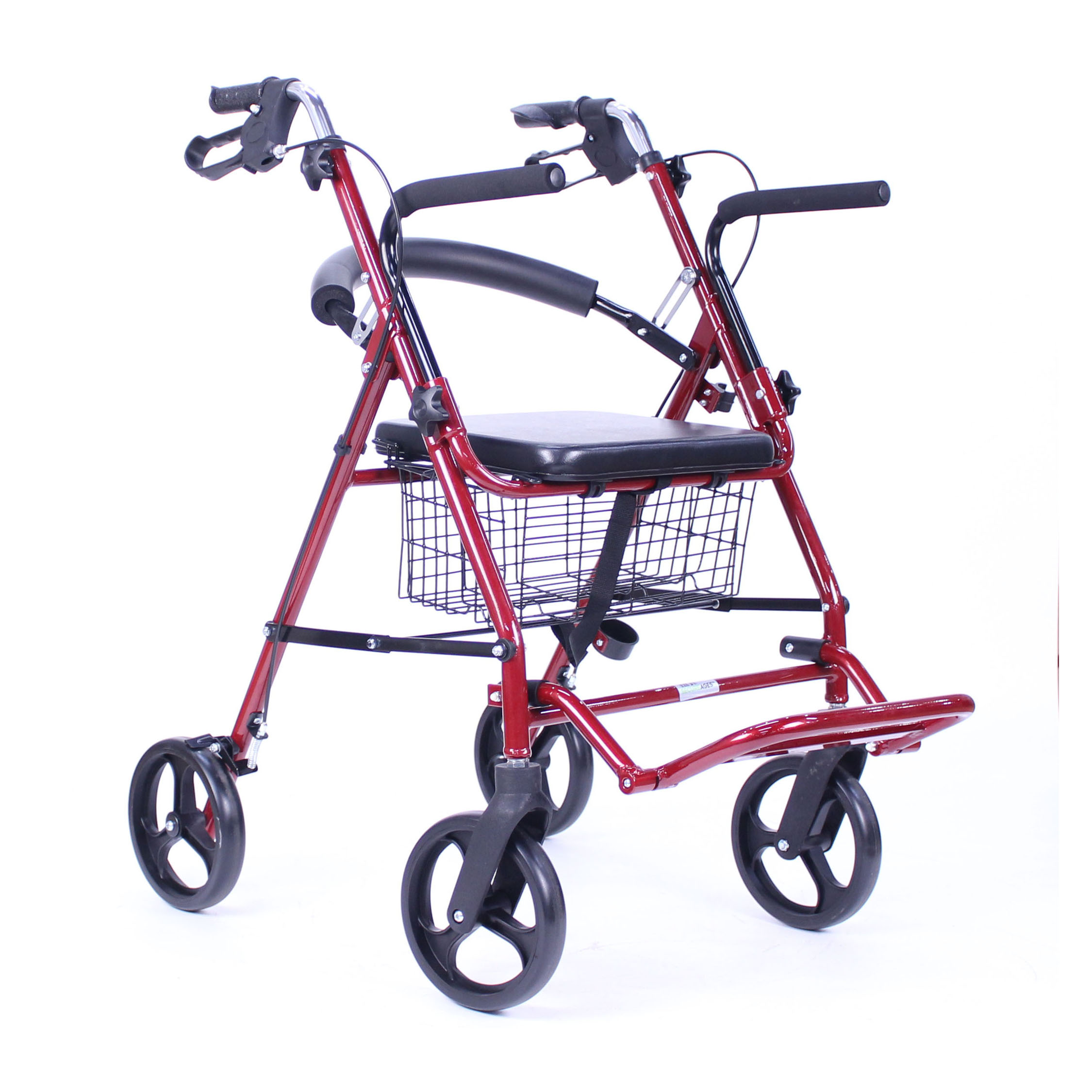 Suitable for the elderly walking aid wheelchair Auxiliary handrail and auxiliary foot folding rollator walker