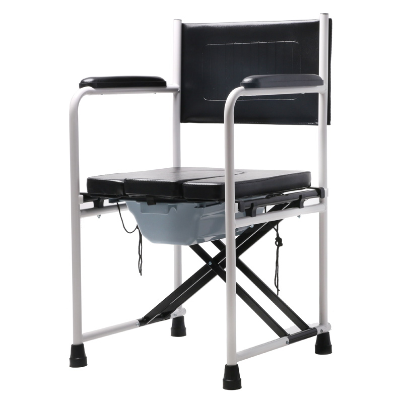 Physical Therapy Equipment toilet chair foldable commode chairs for elderly comfortable seat cushion commode chair