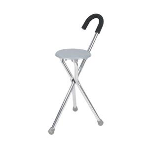 Bastón ajustable de aleación de aluminio para personas mayores con asiento