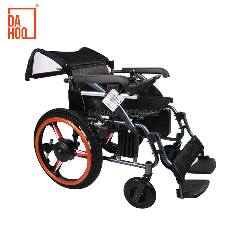 Китай Портативная складная легкая электрическая инвалидная коляска с откидным подлокотником, производитель