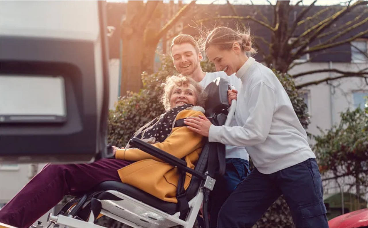 aluminum transport chair