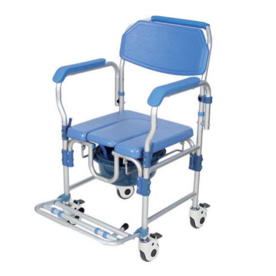 How do you empty a commode chair?