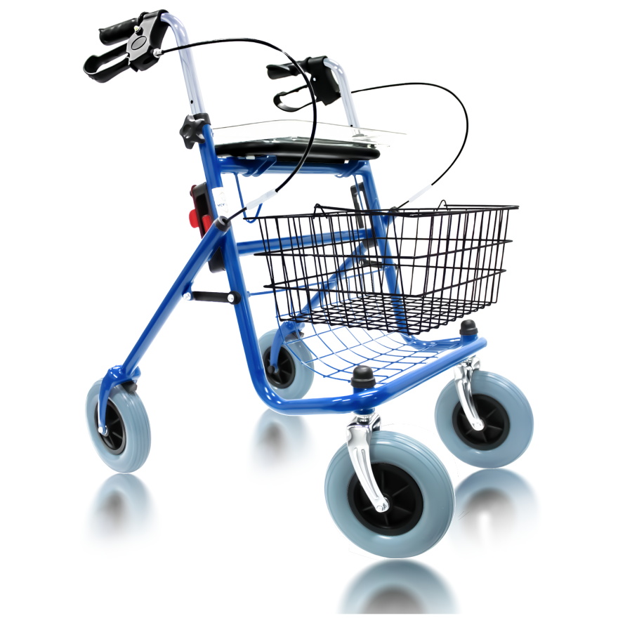 What is the difference between a walker and a rollator?