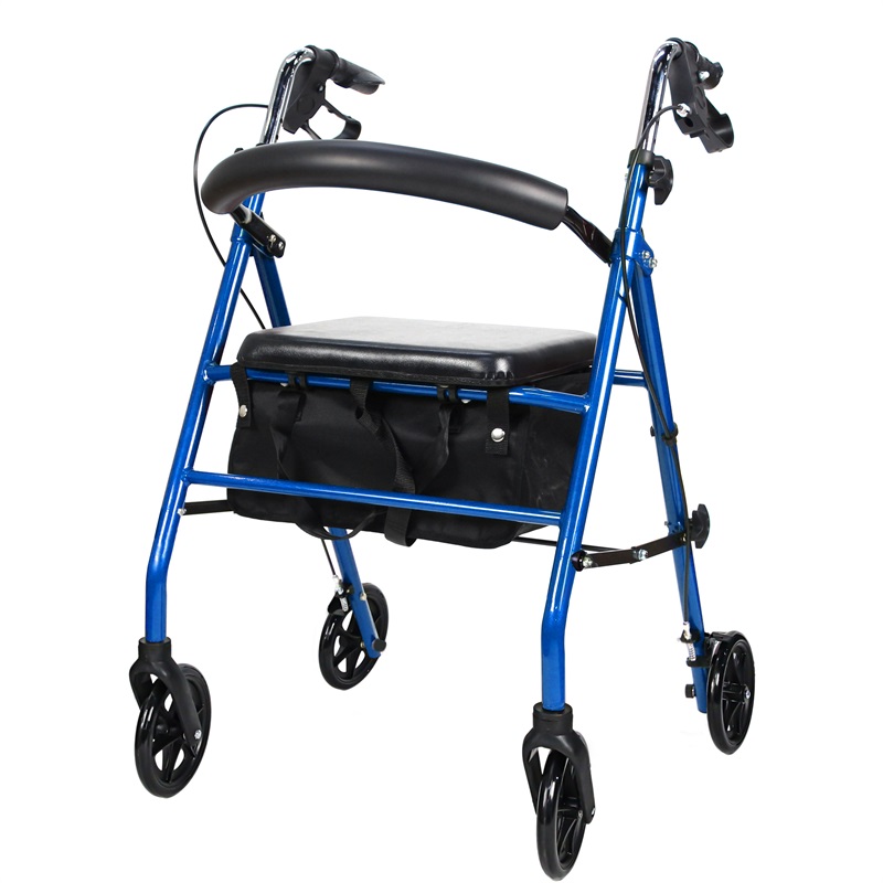 Lightweight Design, Easy to Fold: Rollator with Seat for More Freedom in Travel!