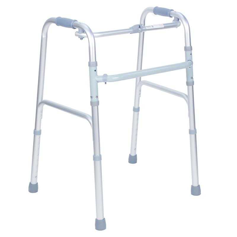 How do you use a walker for the first time?