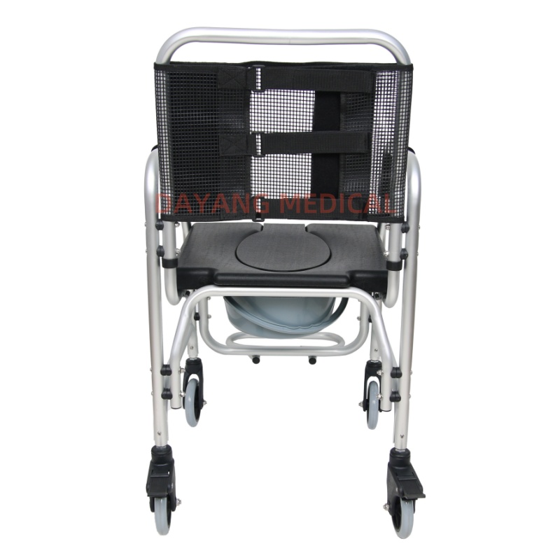 Ergonomic Aluminum Shower Commode Chair