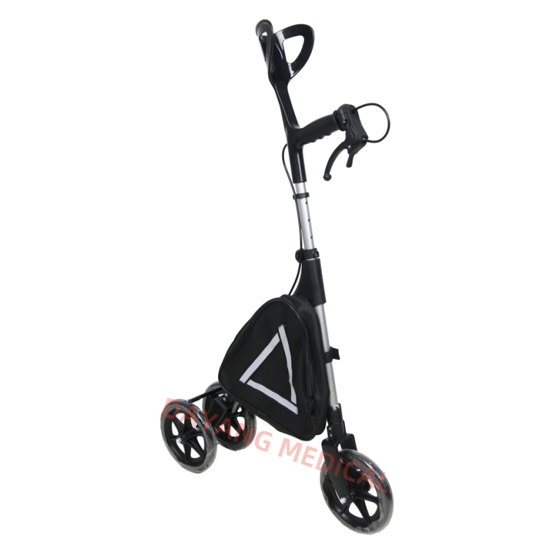 Folding Aluminum Walking Stick with Wheels