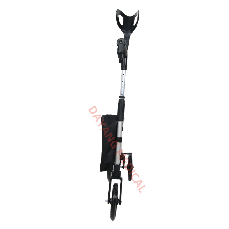 Folding Aluminum Walking Stick with Wheels
