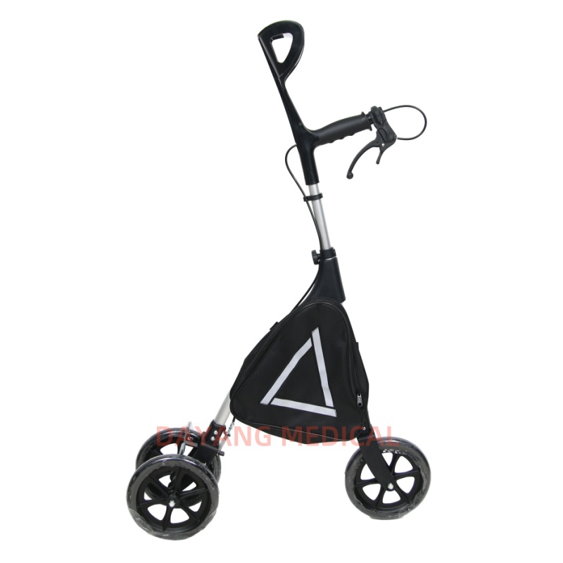 Folding Aluminum Walking Stick with Wheels