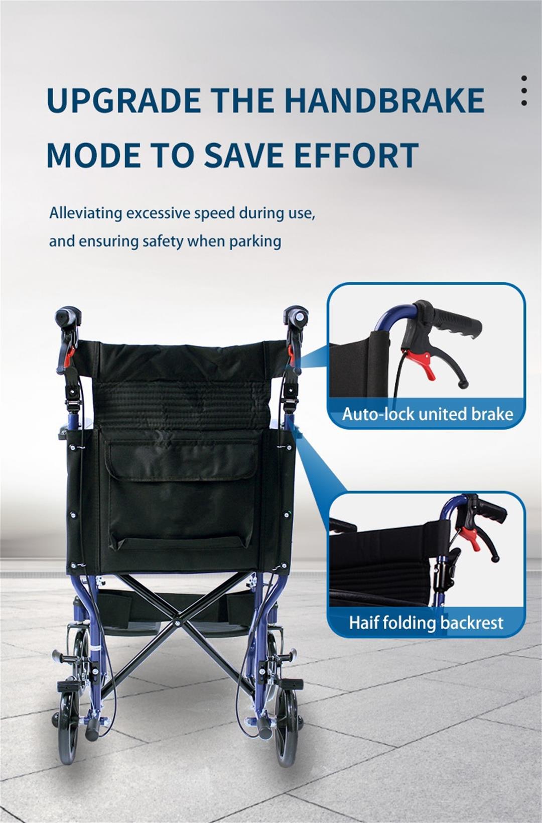 hospital transit wheelchair