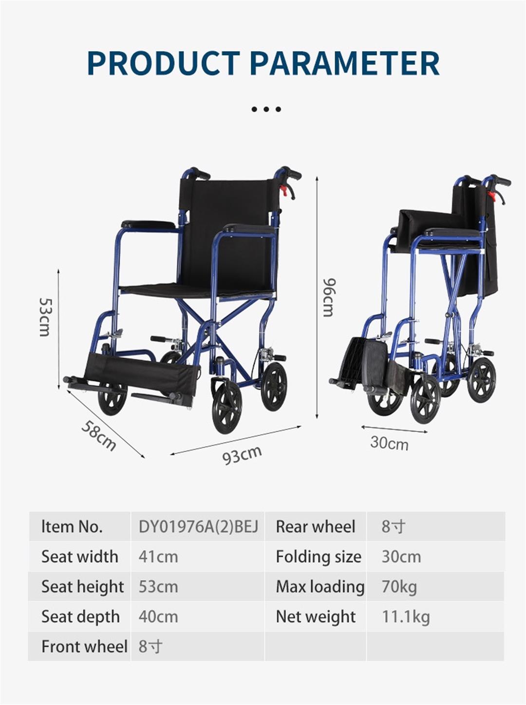 fold up transit wheelchair