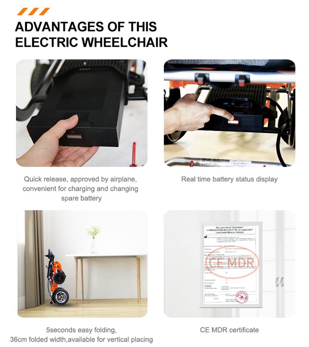 compact electric wheelchair