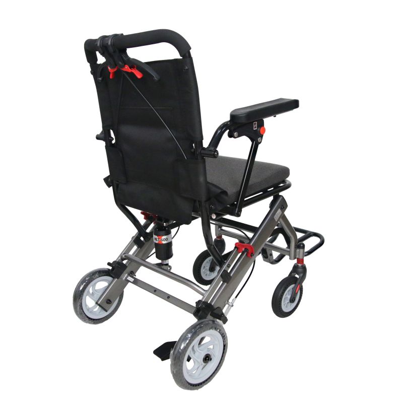 Dual-Mode (Manual/Electric) lightweight transit wheelchair