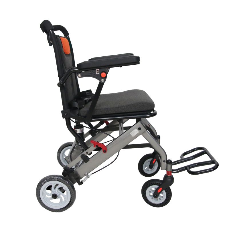 Dual-Mode (Manual/Electric) lightweight transit wheelchair