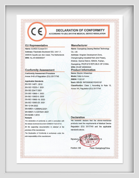 EC declaration of conformity