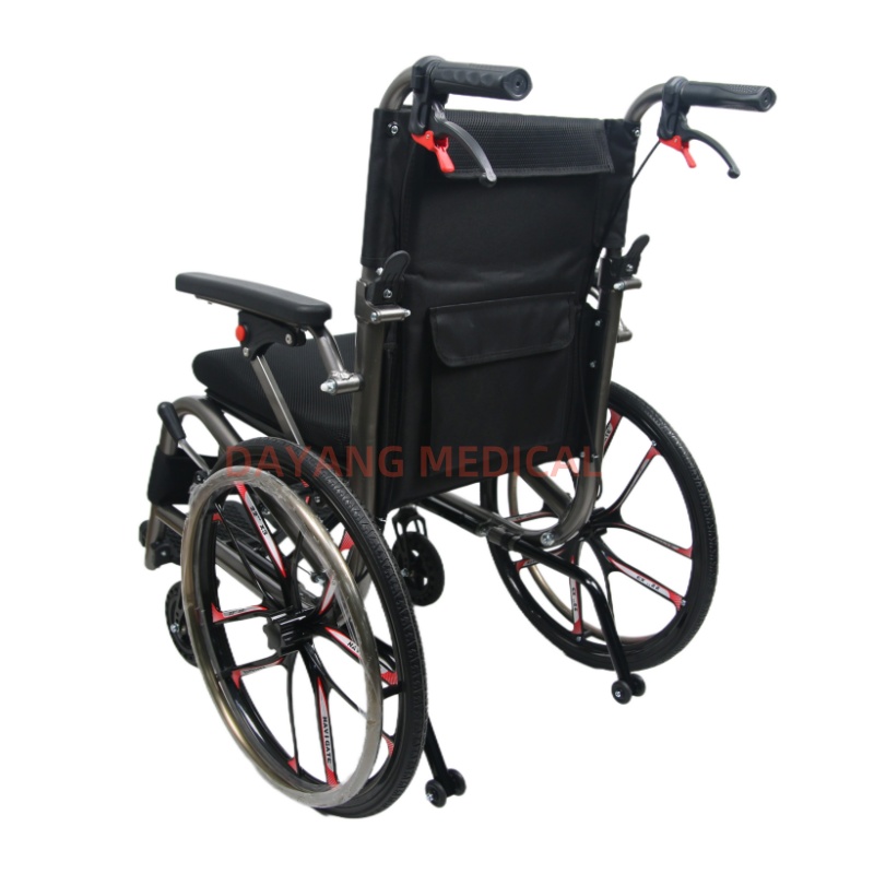 High-Strength Aluminum Alloy Foldable Manual Wheelchair
