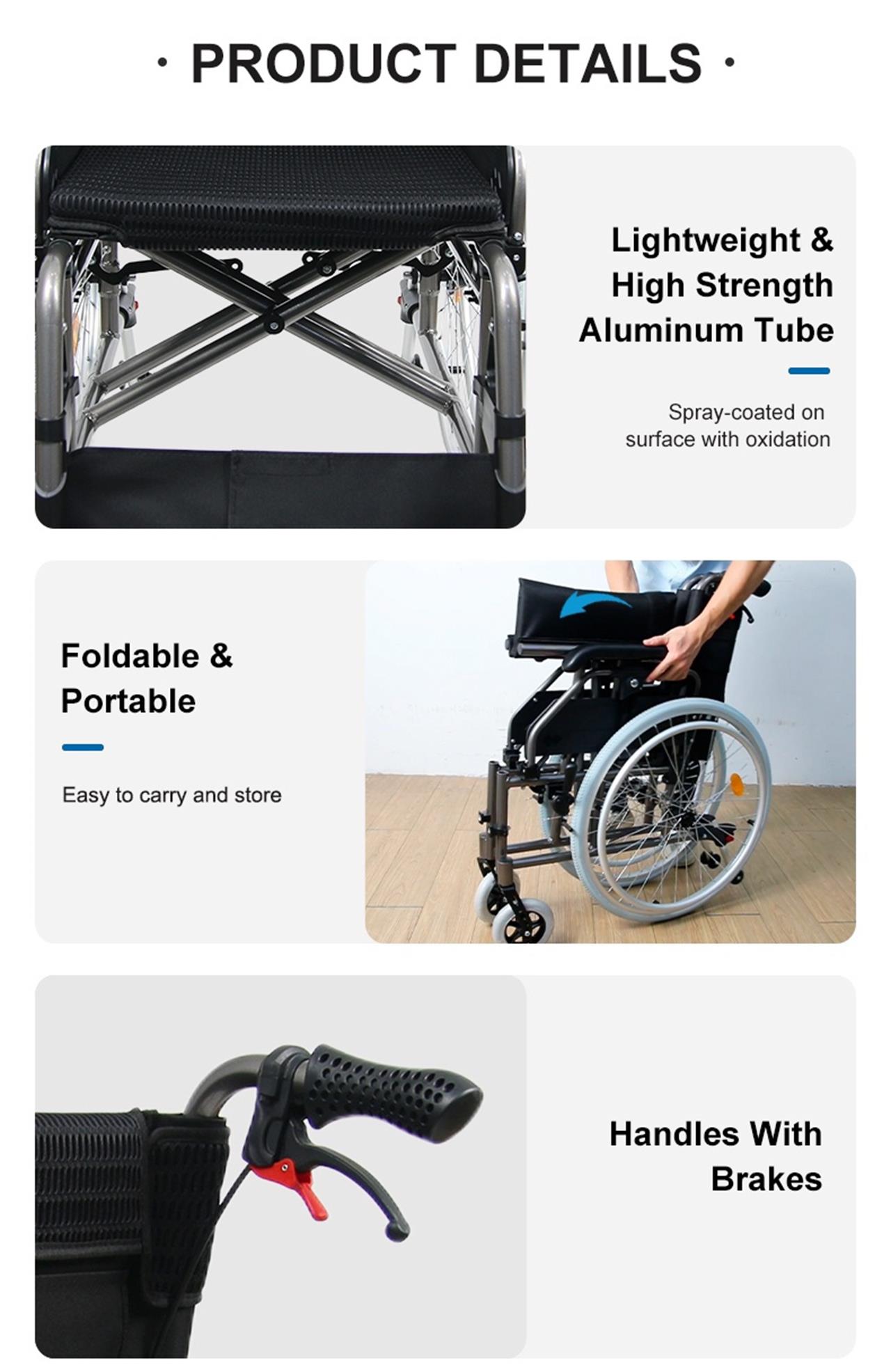 aluminum manual wheelchair