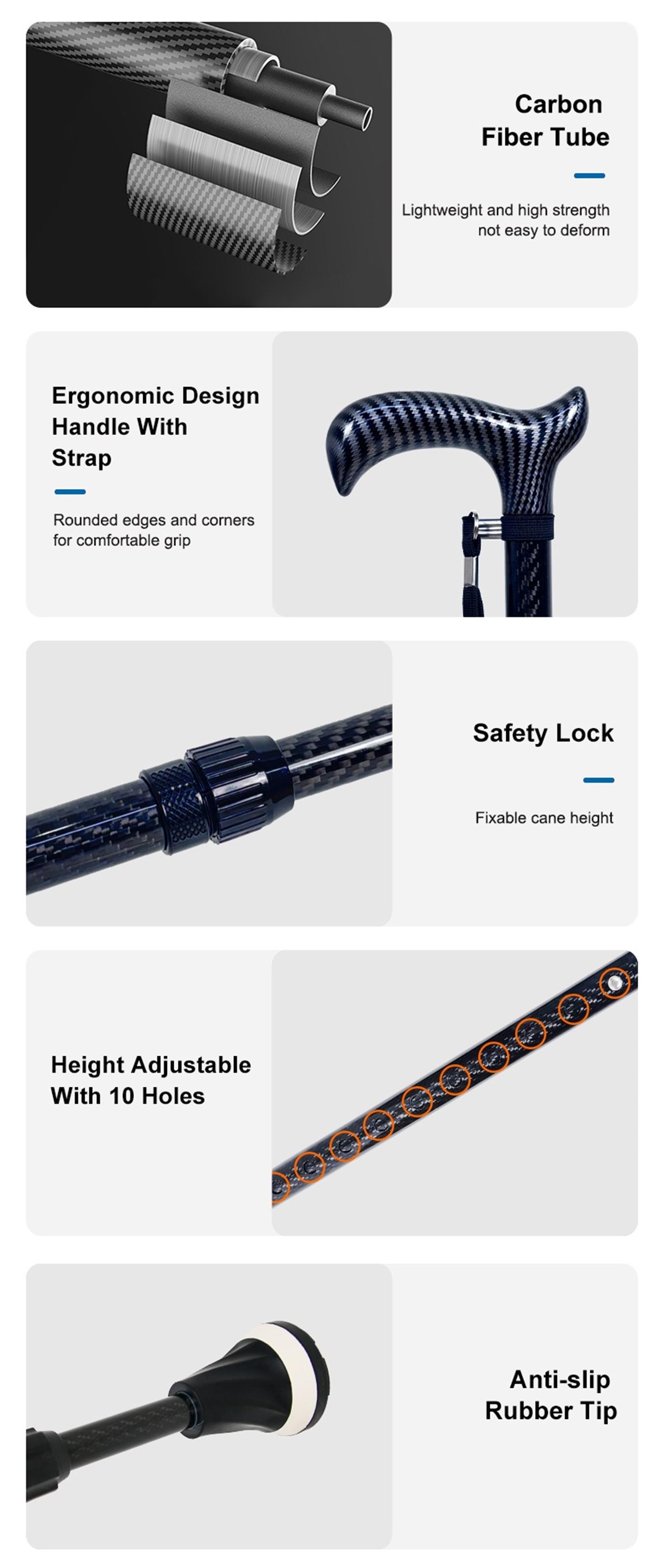 carbon fiber walking stick