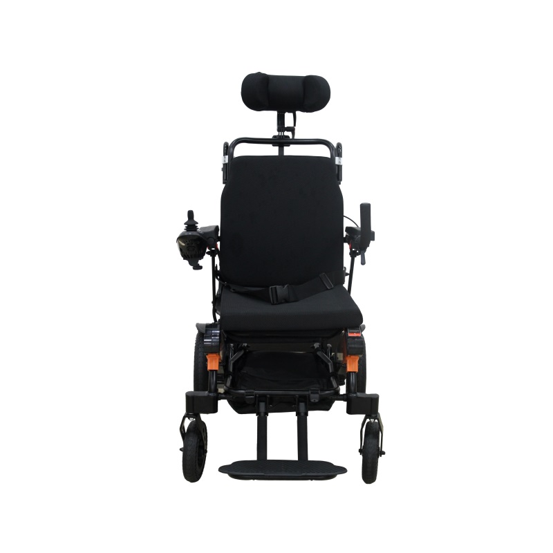 Electric Wheelchair with Hydraulically Controlled Backrest Push Rod