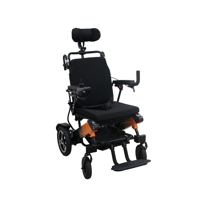 Electric Wheelchair with Hydraulically Controlled Backrest Push Rod