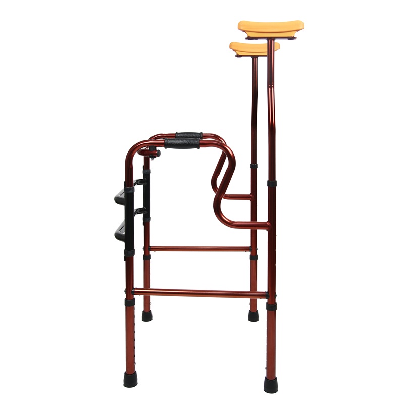 Lightweight Aluminium Walker for Adults with Underarm Support & Seat