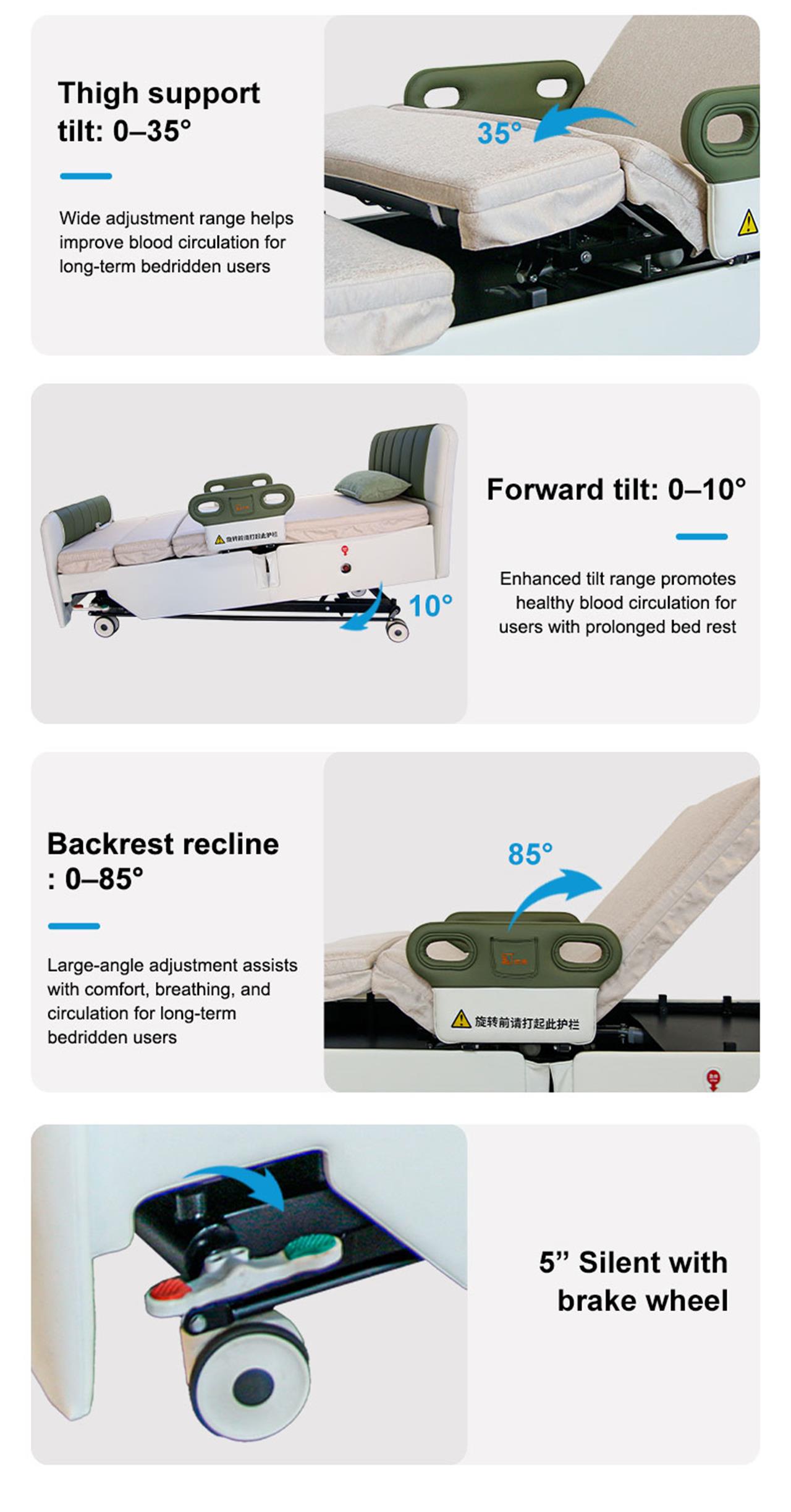 rotating nursing bed