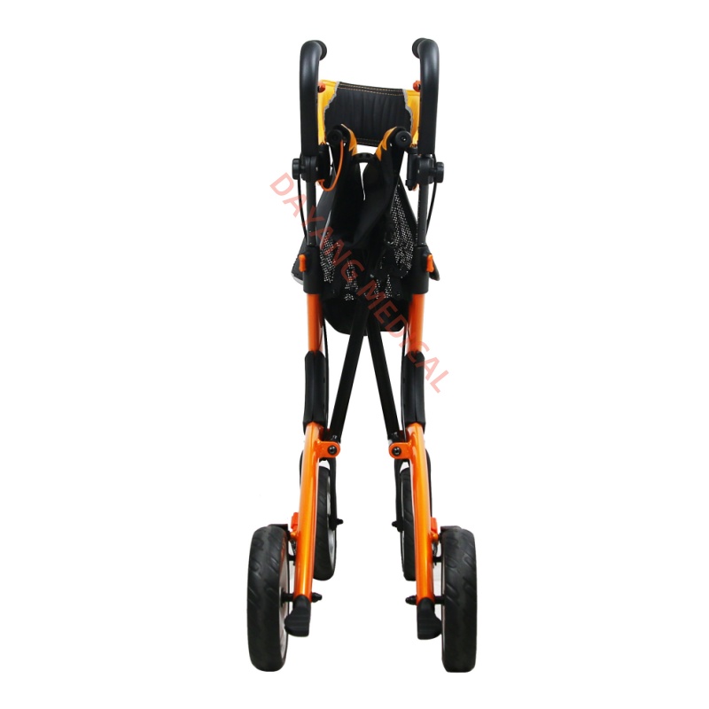 DH04202 Portable Aluminum Rollator with Seat and Storage Bag