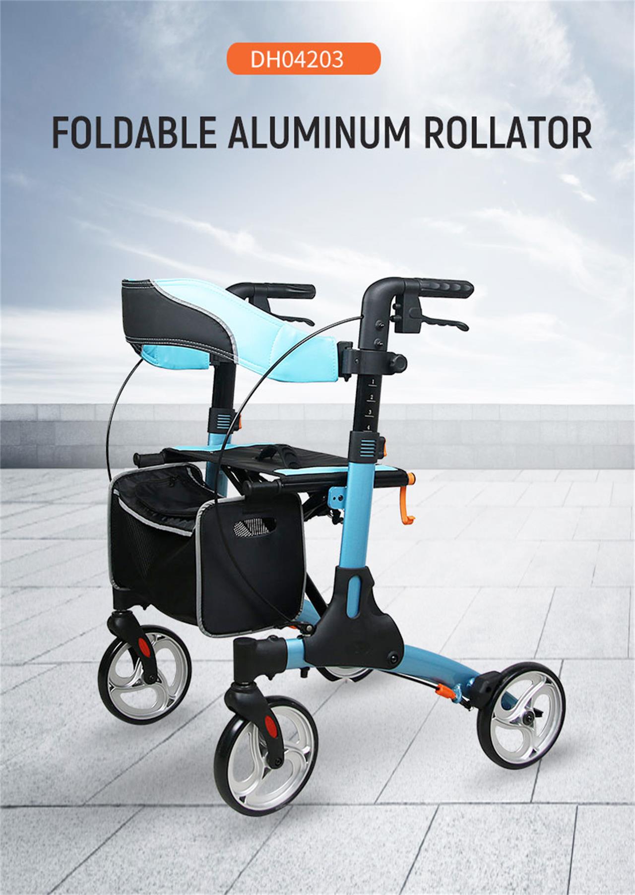 aluminum rollator