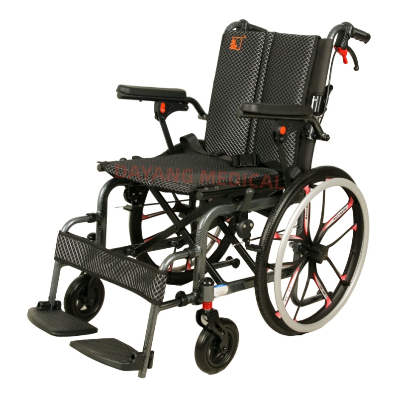 New Lightweight Folding Aluminum Alloy Manual Wheelchair