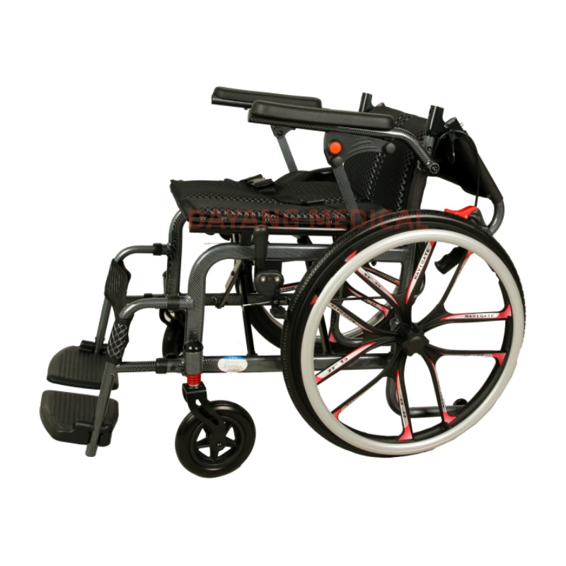 New Lightweight Folding Aluminum Alloy Manual Wheelchair