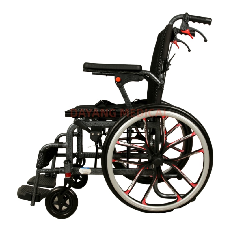 New Lightweight Folding Aluminum Alloy Manual Wheelchair