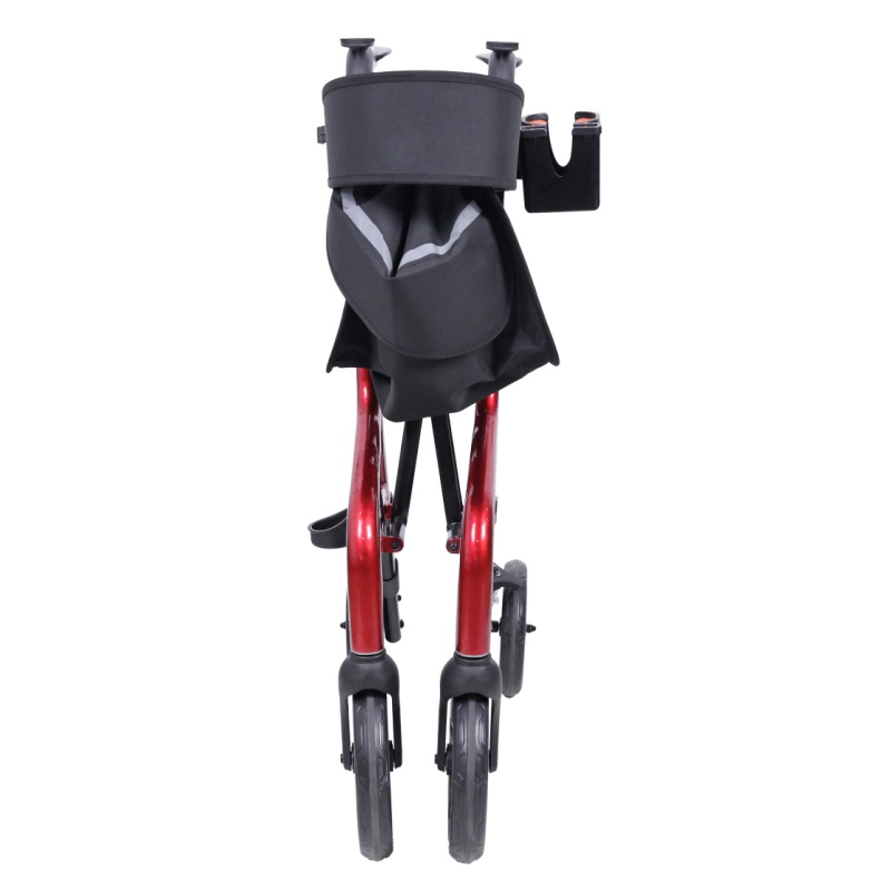 Safe & Stable Aluminum Rollator with Reflectors & Brakes